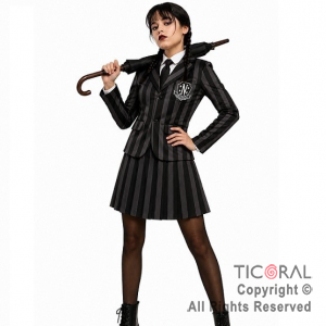 DISFRAZ  MERLINA NI�A TALLE S (GY-101524)
